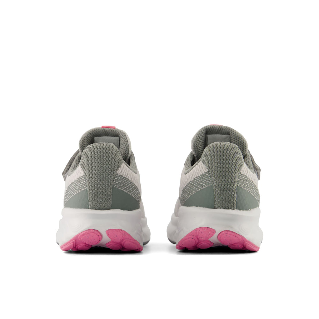 New Balance Kids' 520 Hook & Loop Grey/Pink outsole