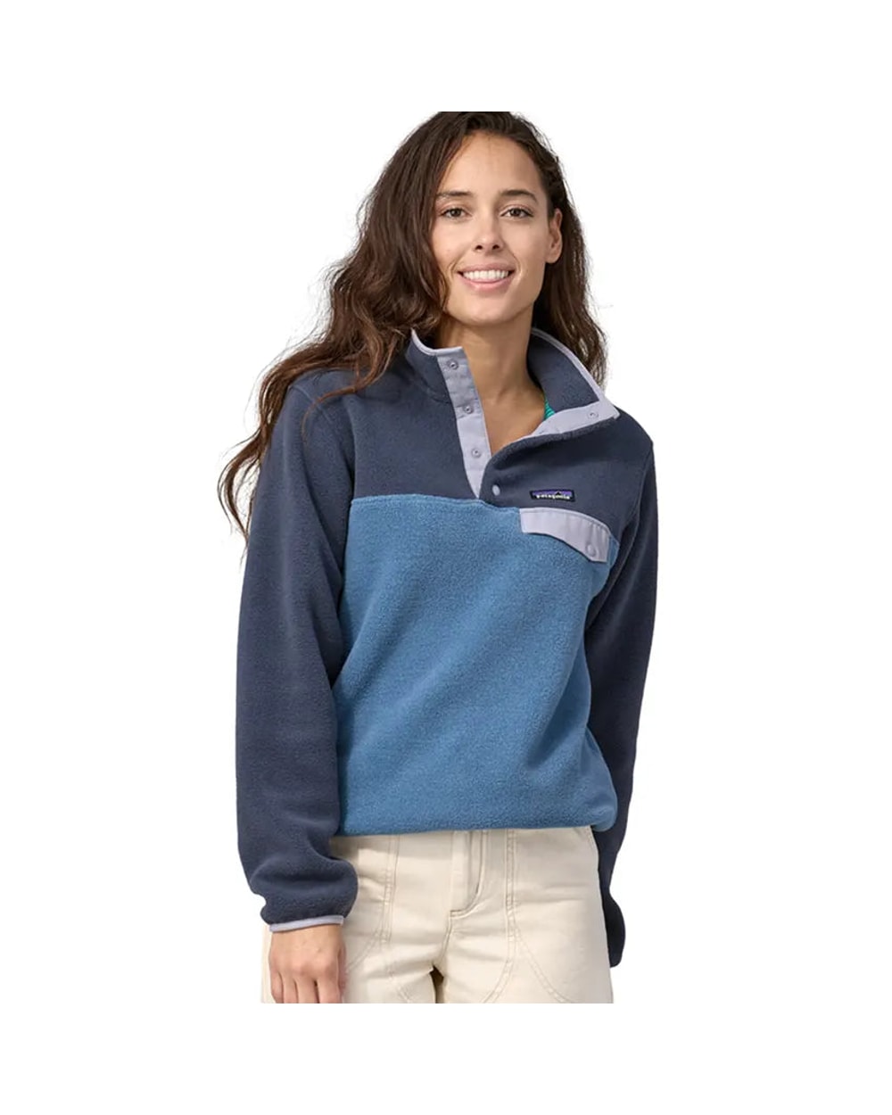 Patagonia Women's Lightweight Synchilla Snap-T Pullover Utility Blue front