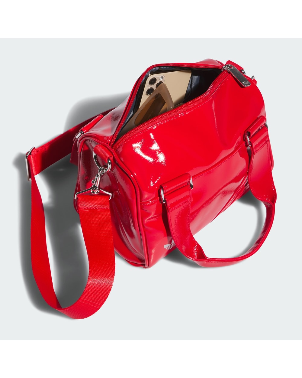 adidas Patent Trefoil Crossbody Bag