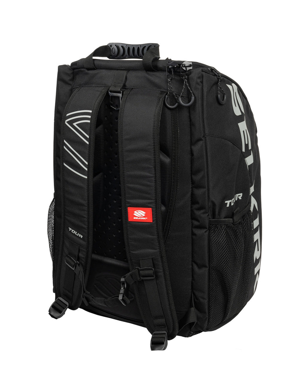 Selkirk Core Line Tour Pickleball Backpack - Black, back view