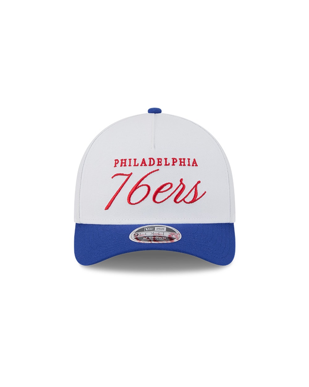 Philadelphia 76ers 2025 Draft 9FORTY M-Crown A-Frame Snapback