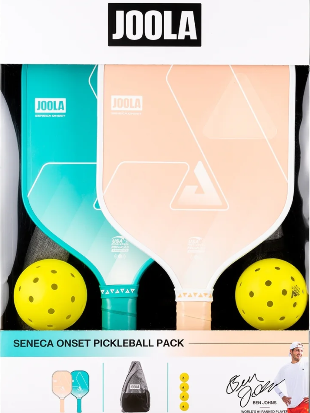 Joola Seneca Onset Pickleball Pack - Coastal - retail packaging