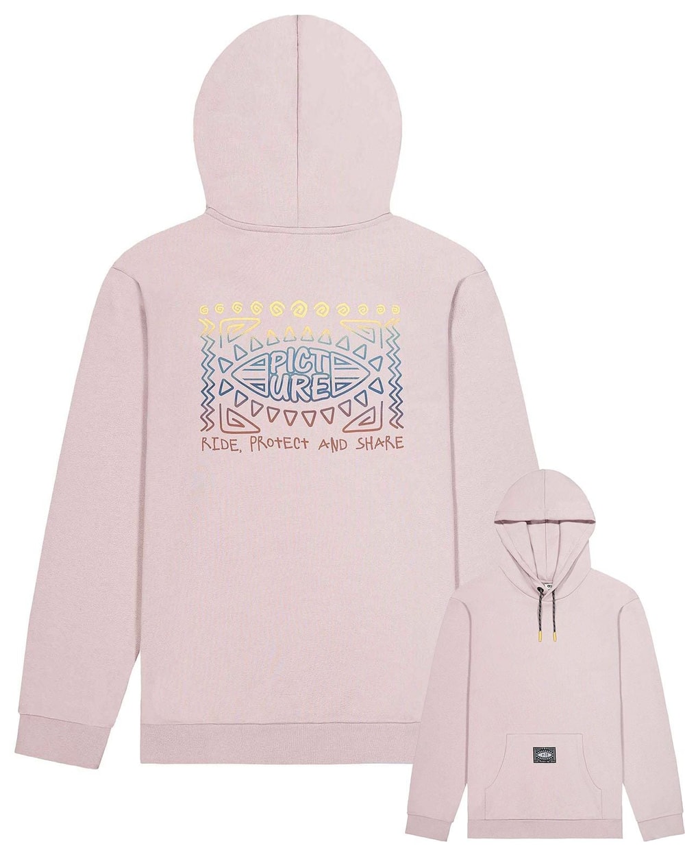 Picture Aloha Hoodie Woodrose - back