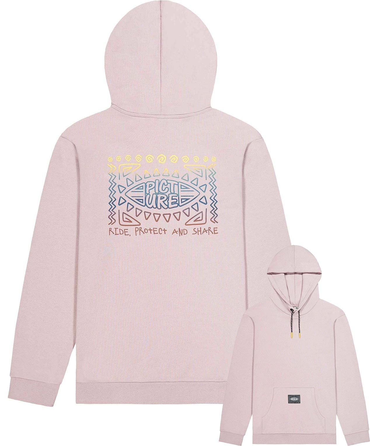 Picture Aloha Hoodie Woodrose - back