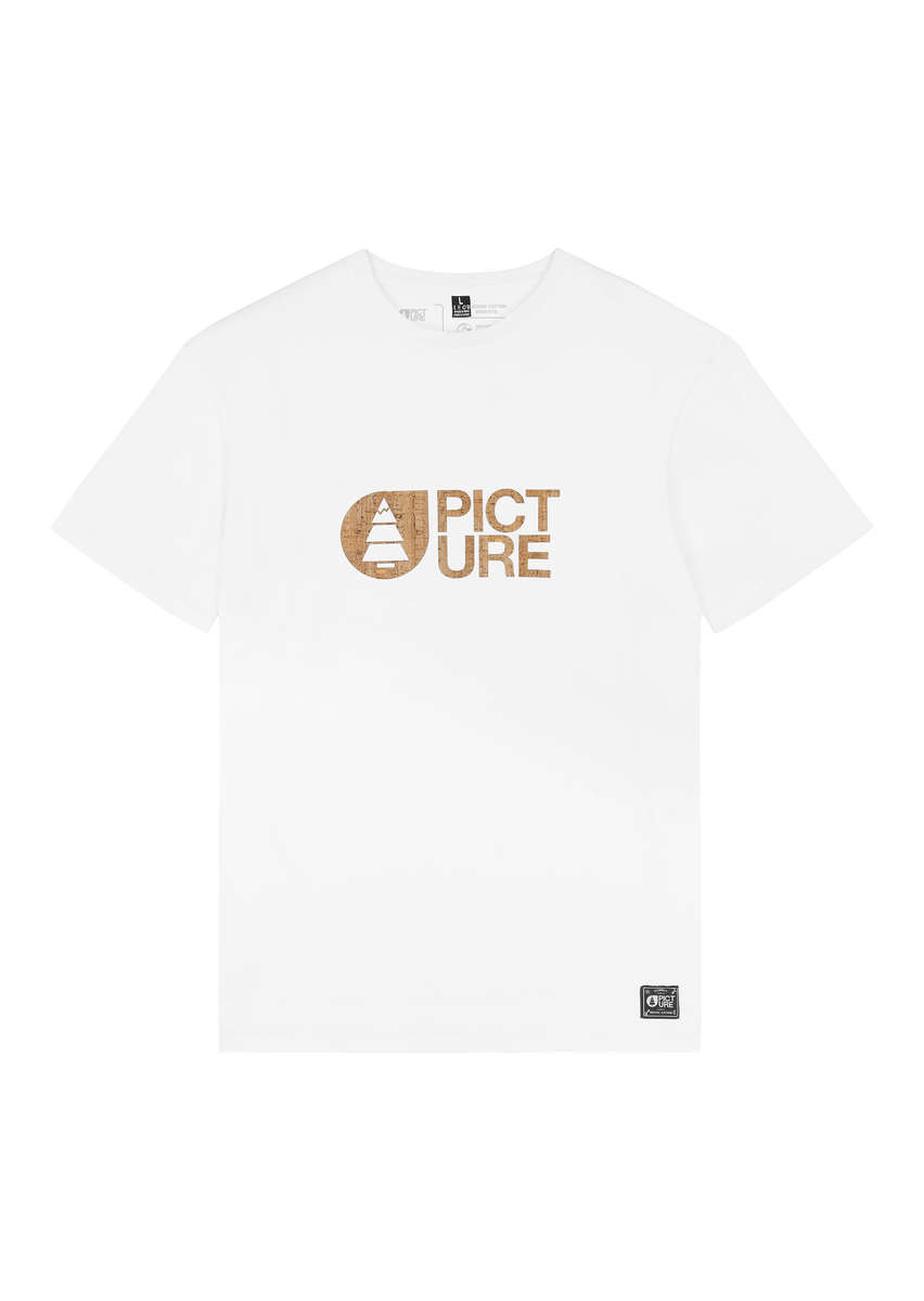 Picture Organic Basement Cork Tee, White, front