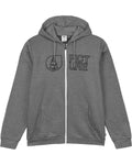 Picture Basement Full Zip Hoodie Dark Grey Melange - front