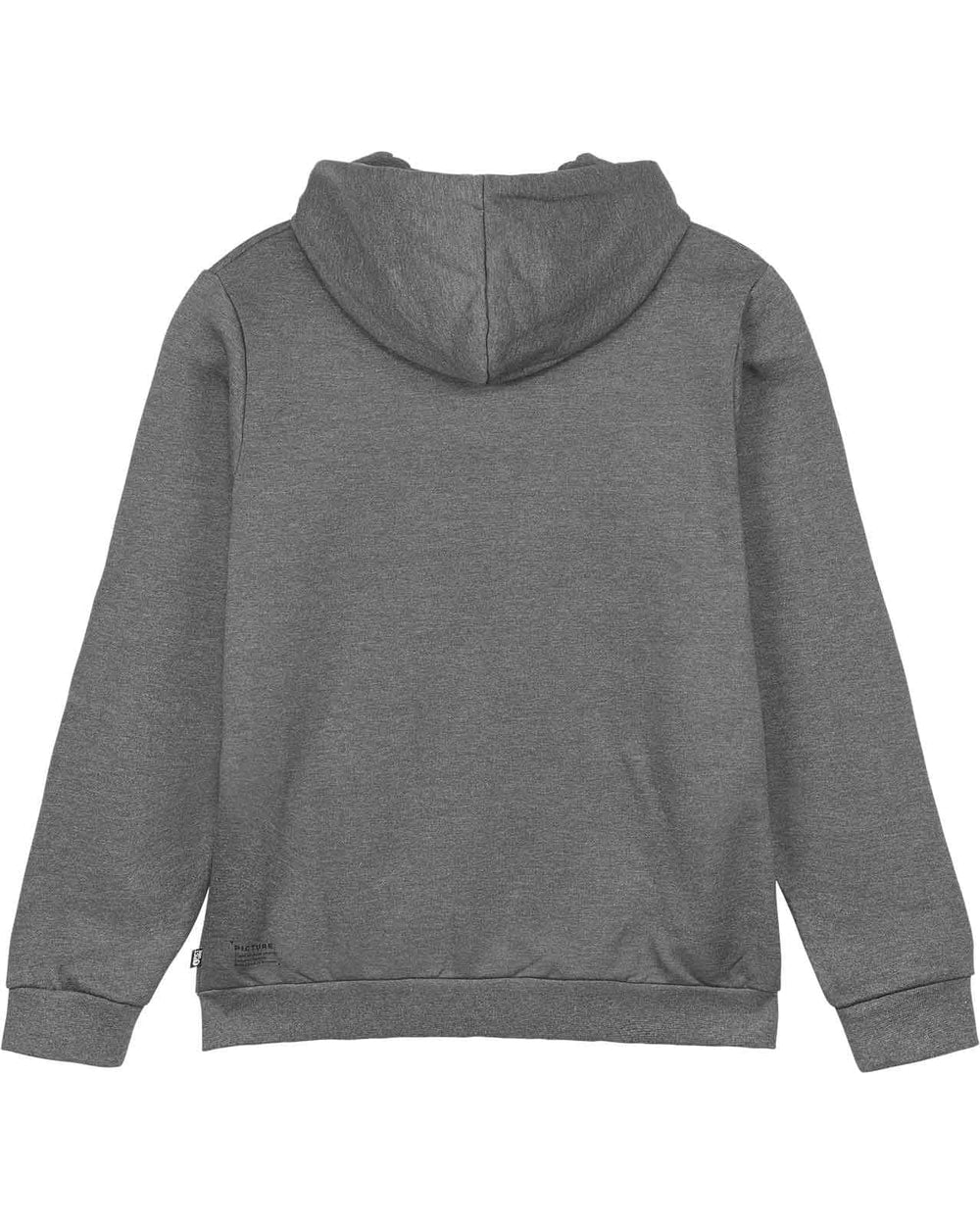 Picture Basement Full Zip Hoodie Dark Grey Melange - back