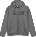 Picture Basement Full Zip Hoodie Dark Grey Melange - front