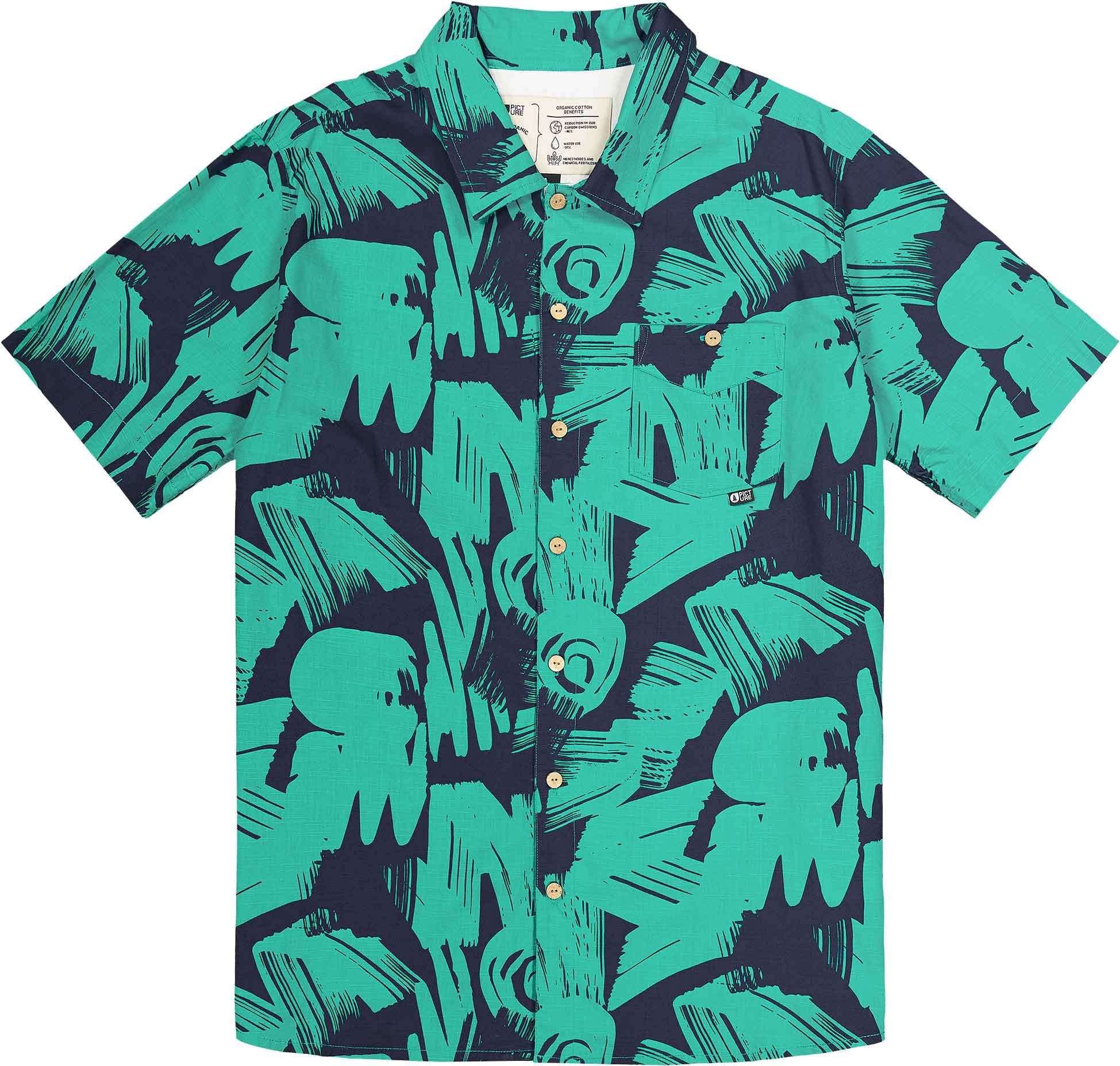Picture Mataikona SS Shirt Atlantic Coast Print - front