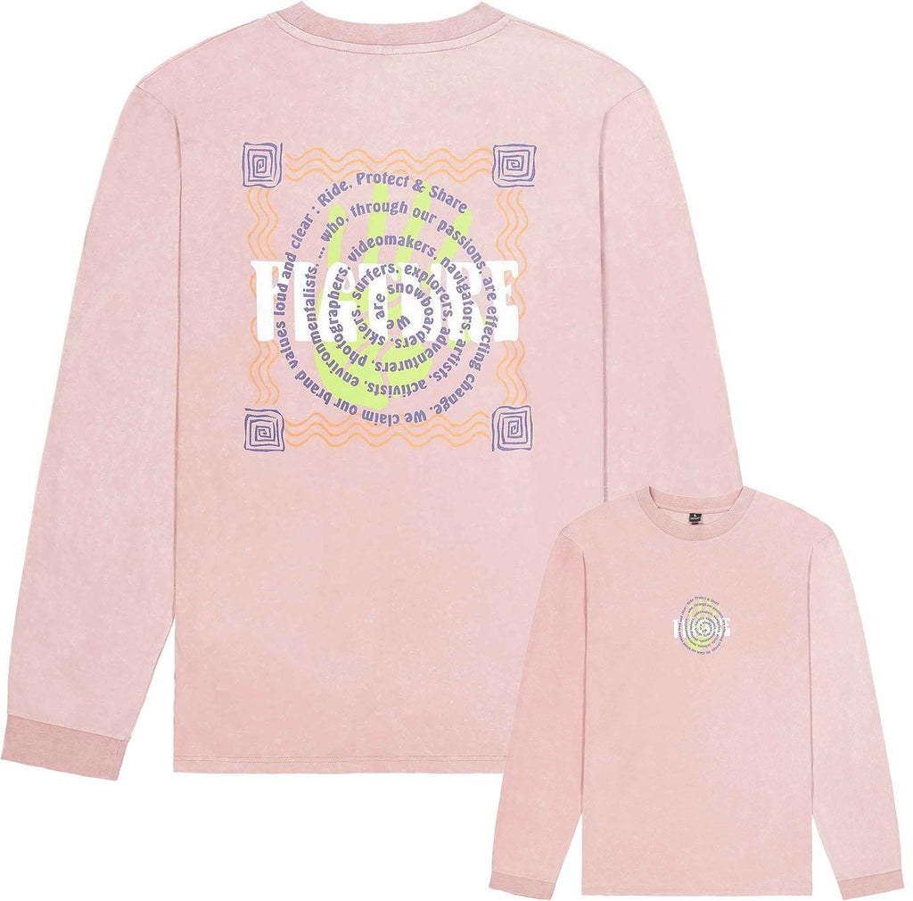 Picture Ofiters LS Tee Woodrose Washed - back