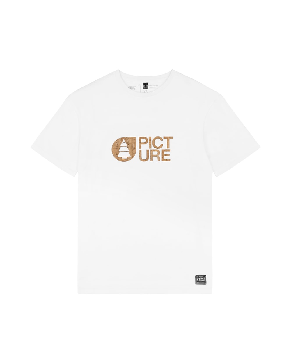 Picture Organic Basement Cork Tee, White, front