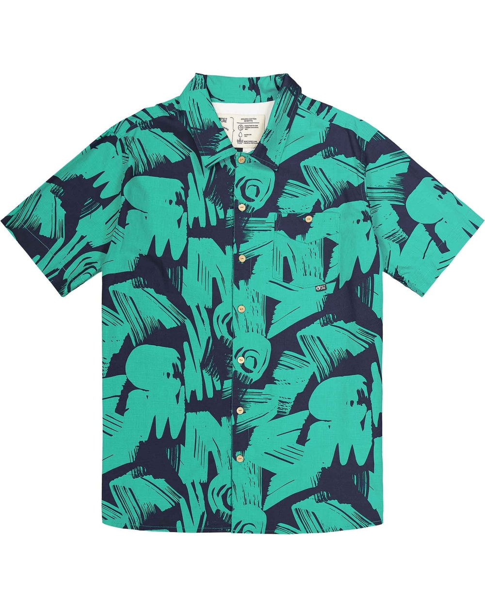 Picture Mataikona SS Shirt Atlantic Coast Print - front