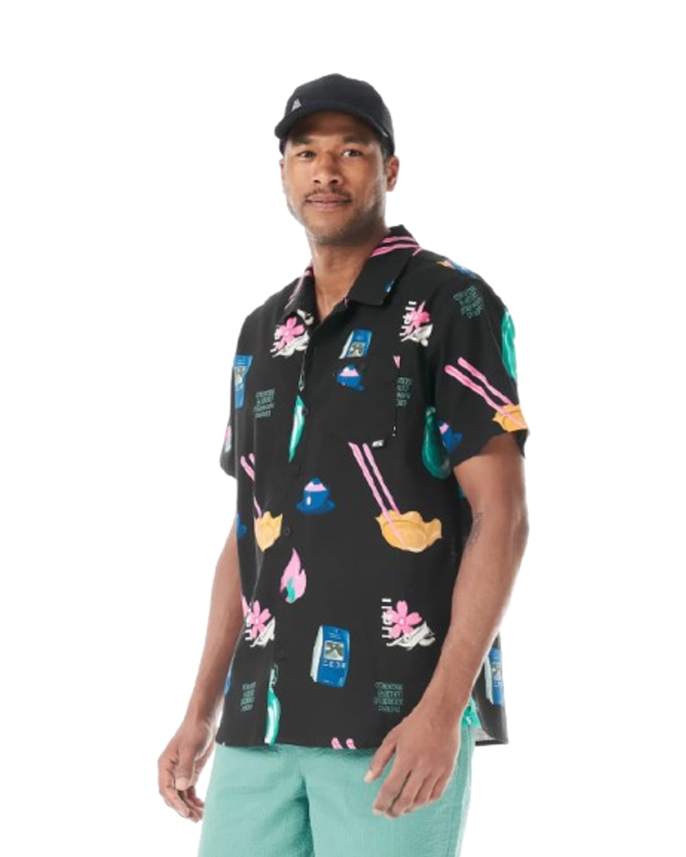 Picture Mataikona SS Shirt Daily Japan Print - on model