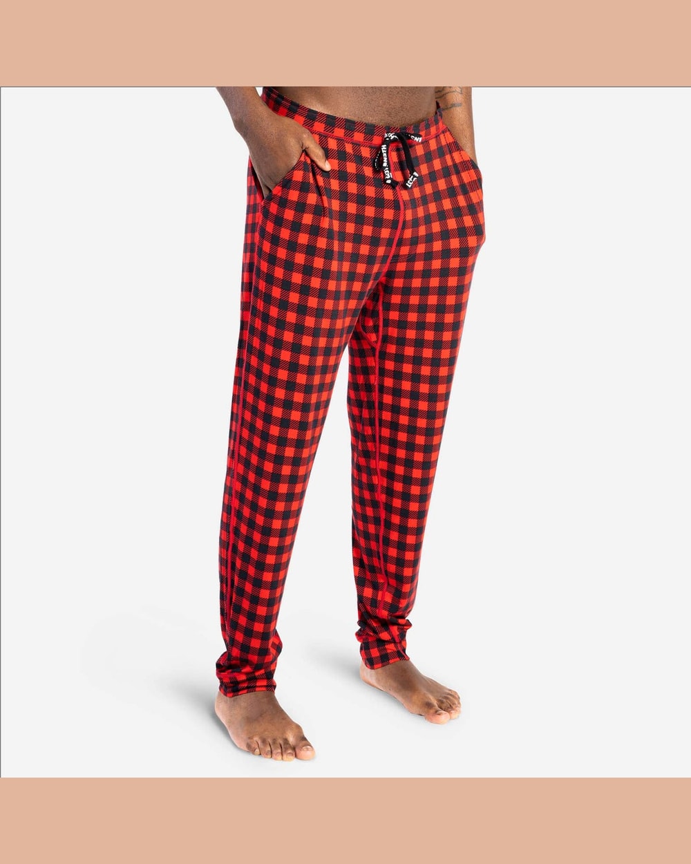 PJ Pant- Buffalo Check Red
