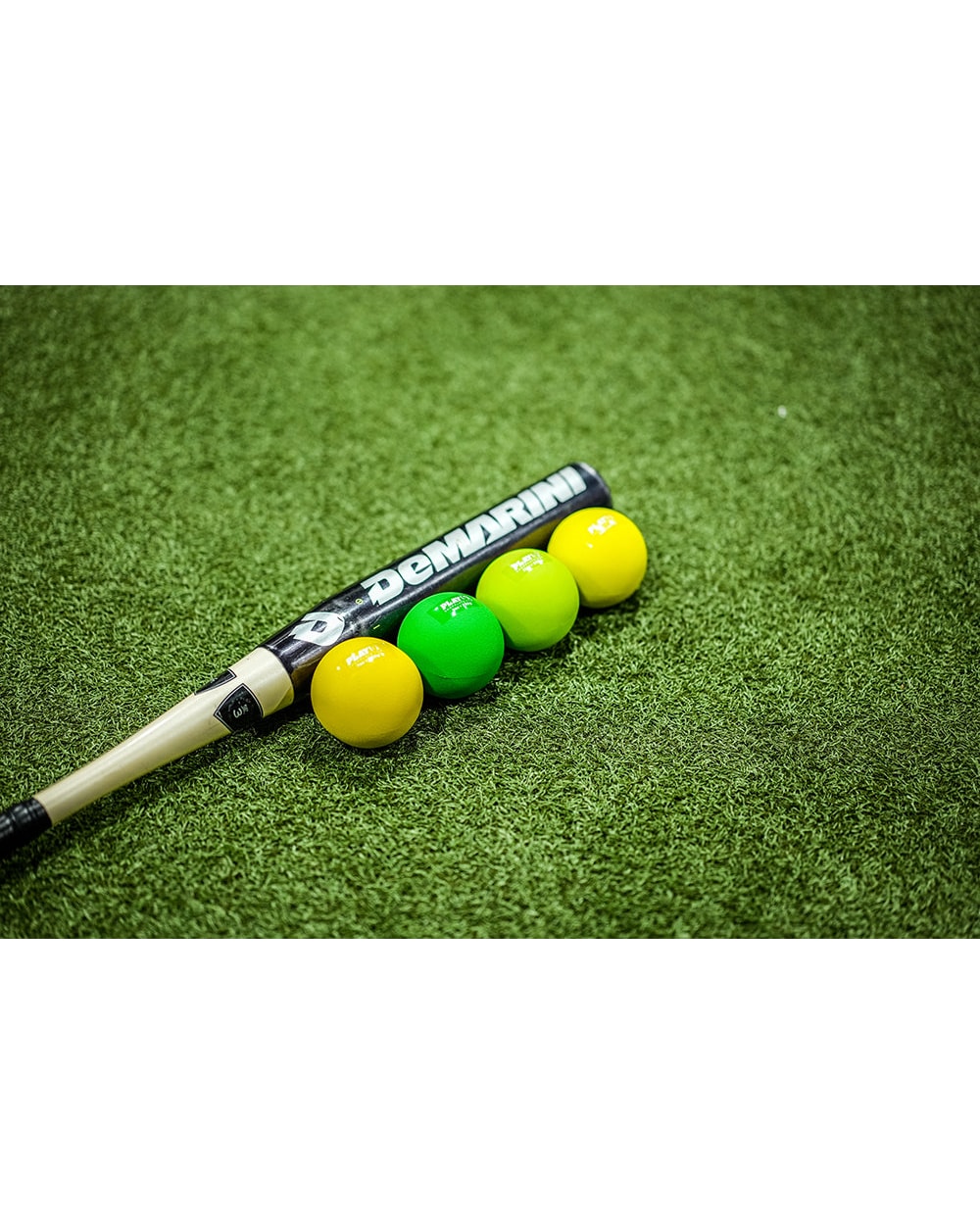 Play9 Hitting Plyo balls with bat