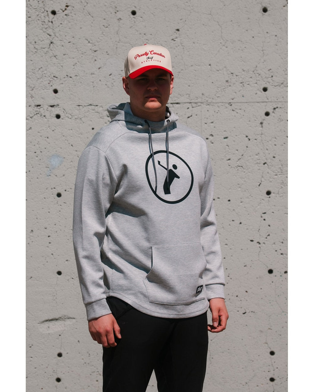 plyr Mens Original Hoodie Grey - back