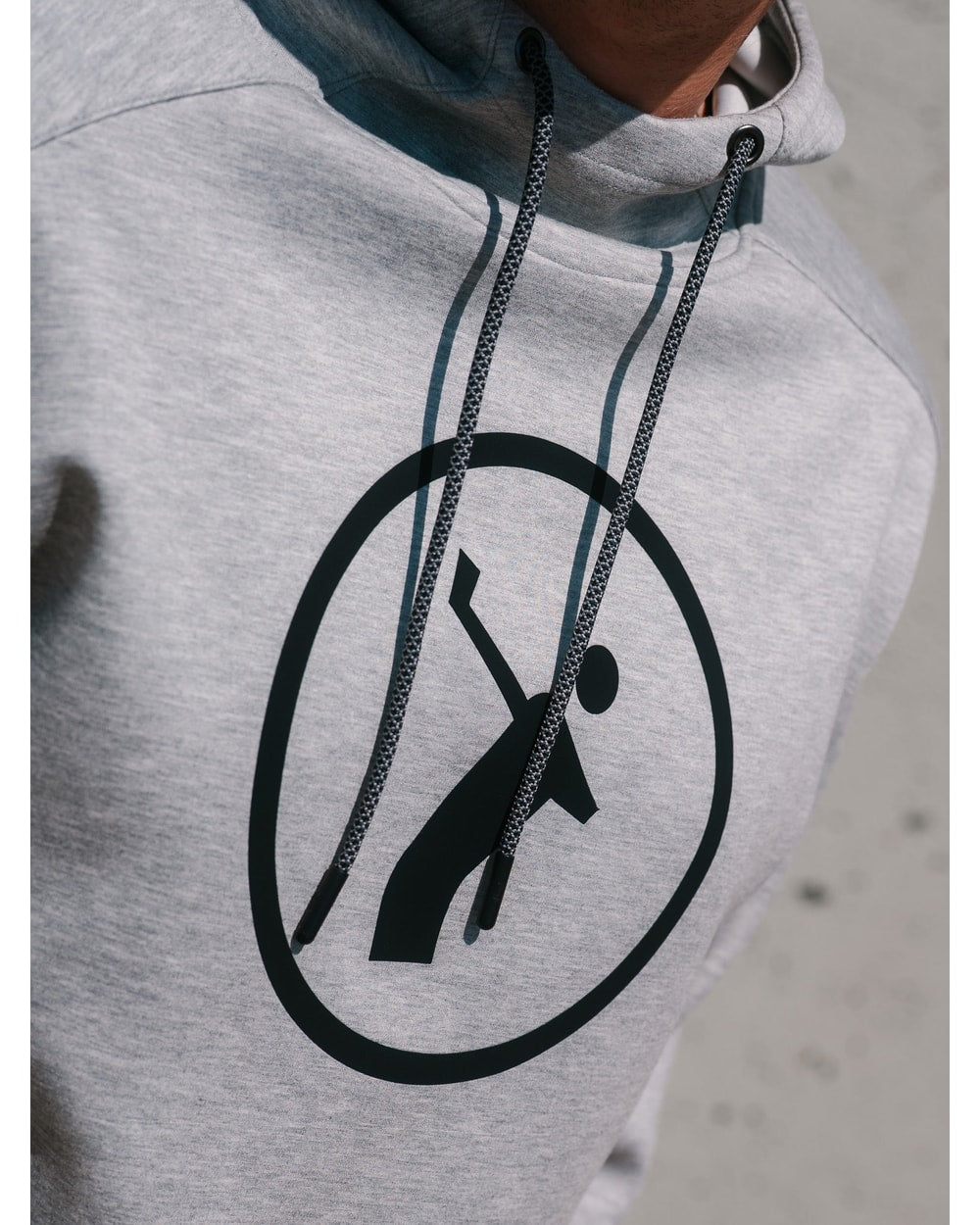 plyr Mens Original Hoodie Grey - detail