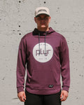 plyr Men's TRD MRK Hoodie Maroon - front