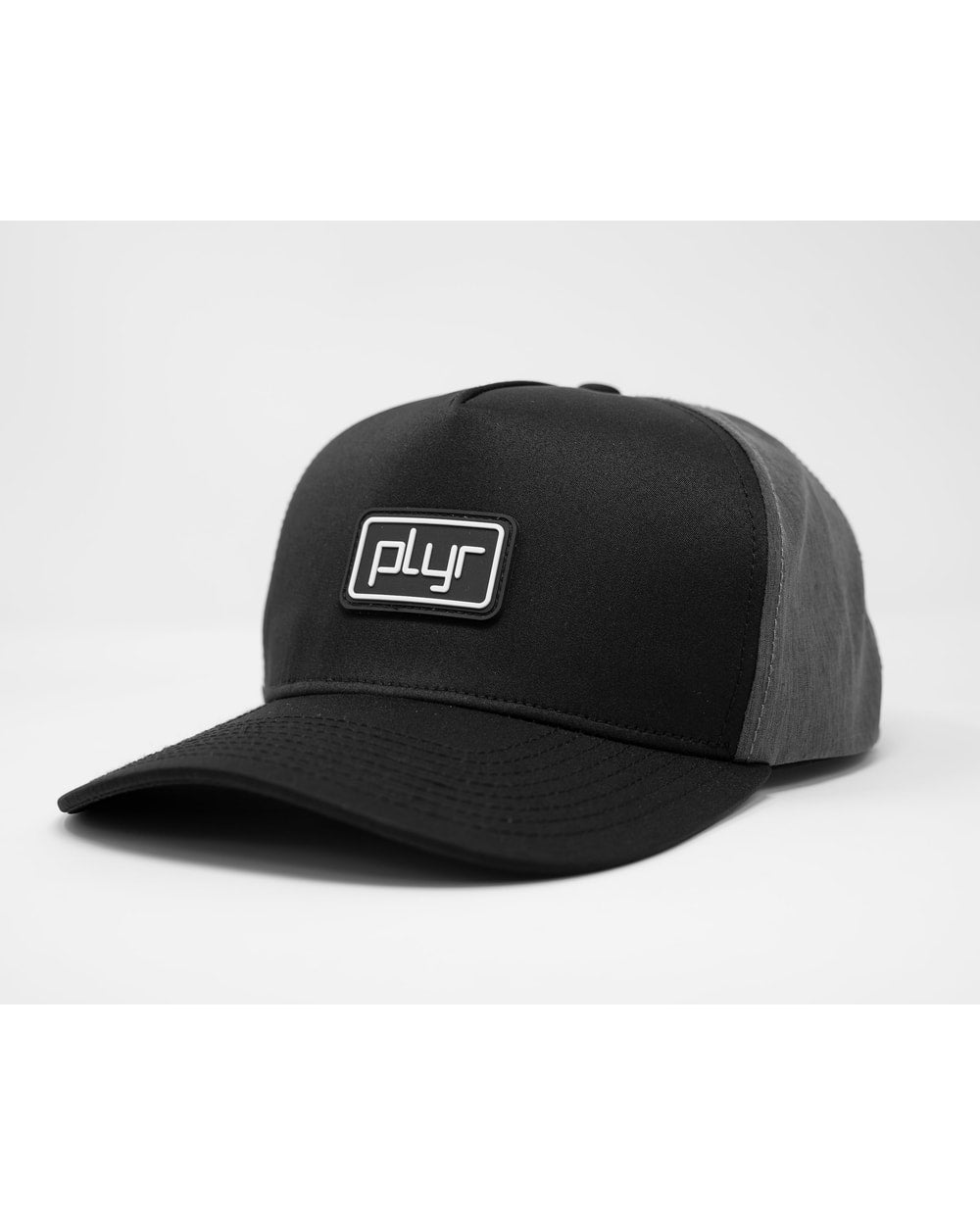 plyr Subtle Snapback Hat Black/Charcoal - three quarter