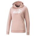 Puma Women's Essentials Full-Length Logo Hoodie - Rose - front