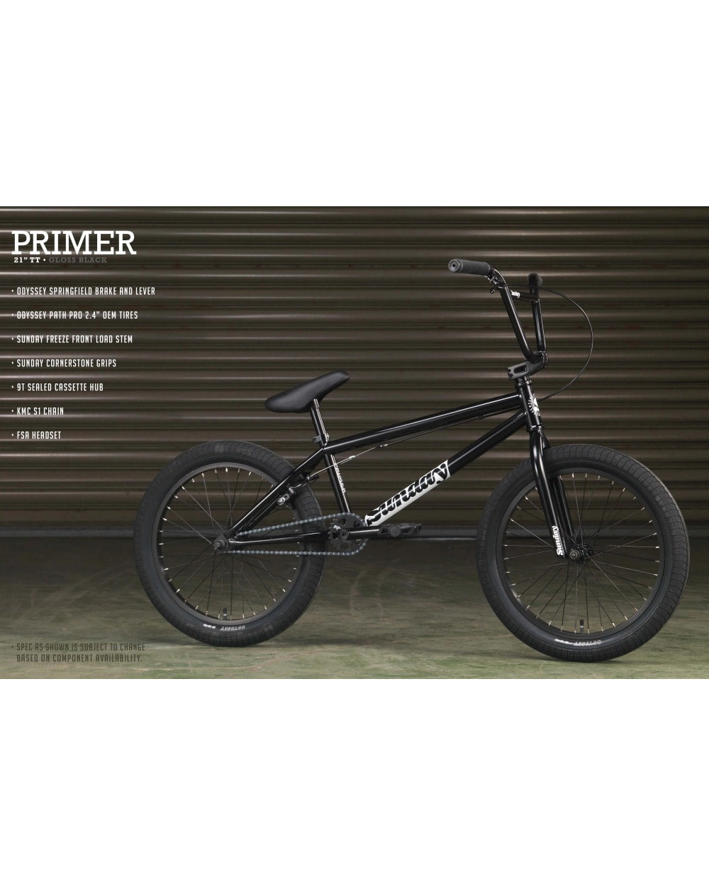 Sunday Primer 21" Bmx Bike