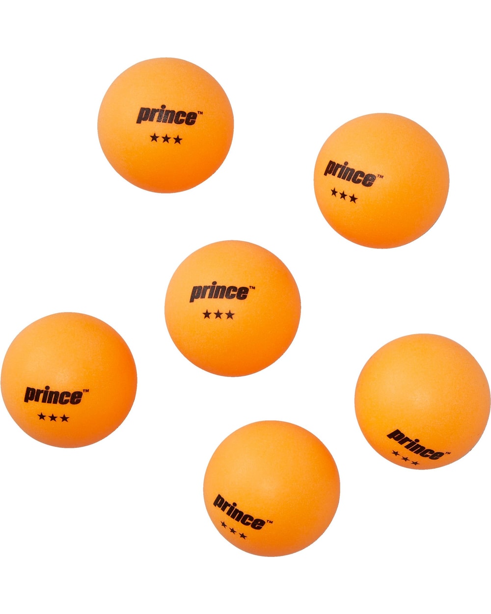 Prince 3 Star Table Tennis Balls - 6 Pack
