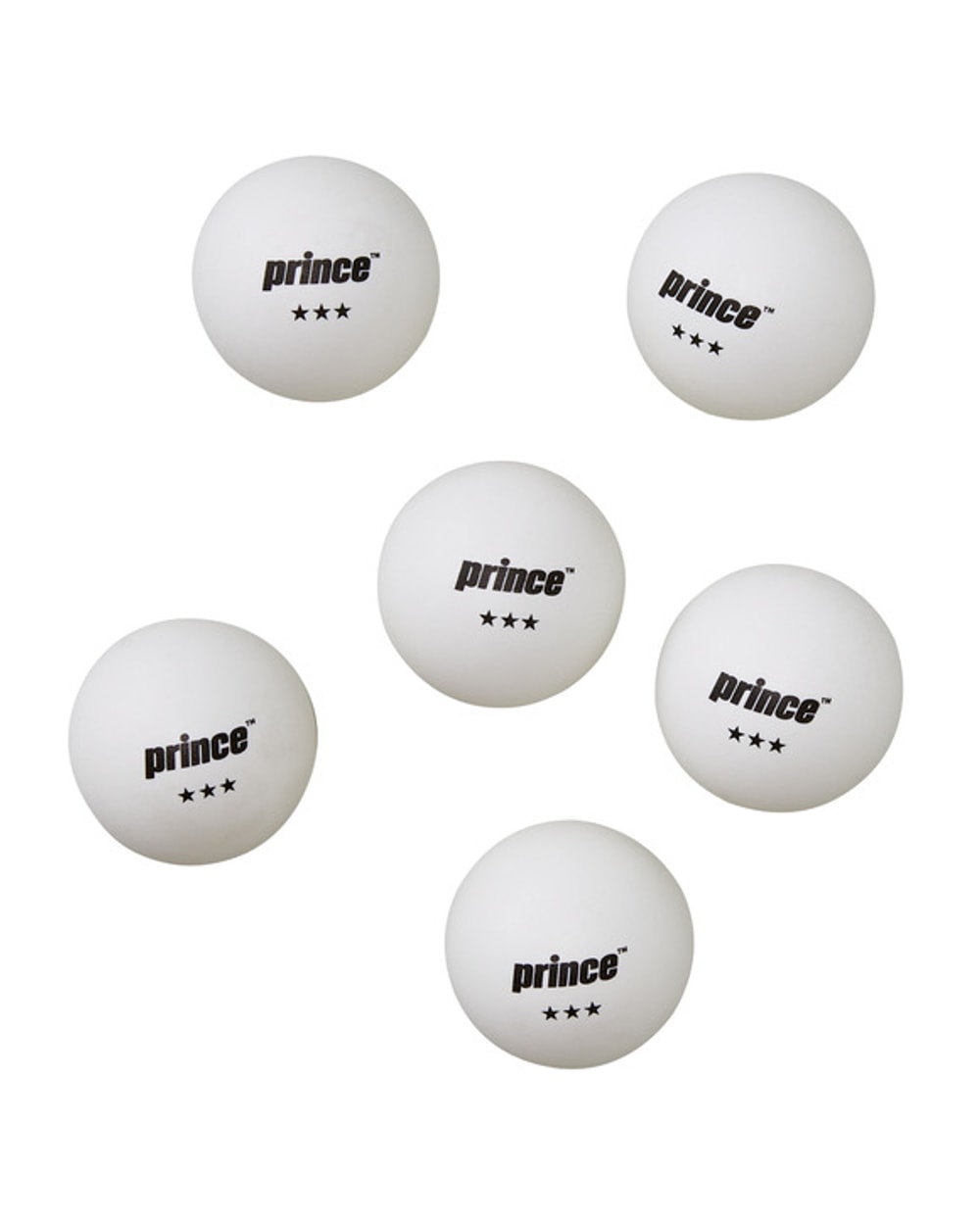 Prince 3 Star Table Tennis Balls - 6 Pack
