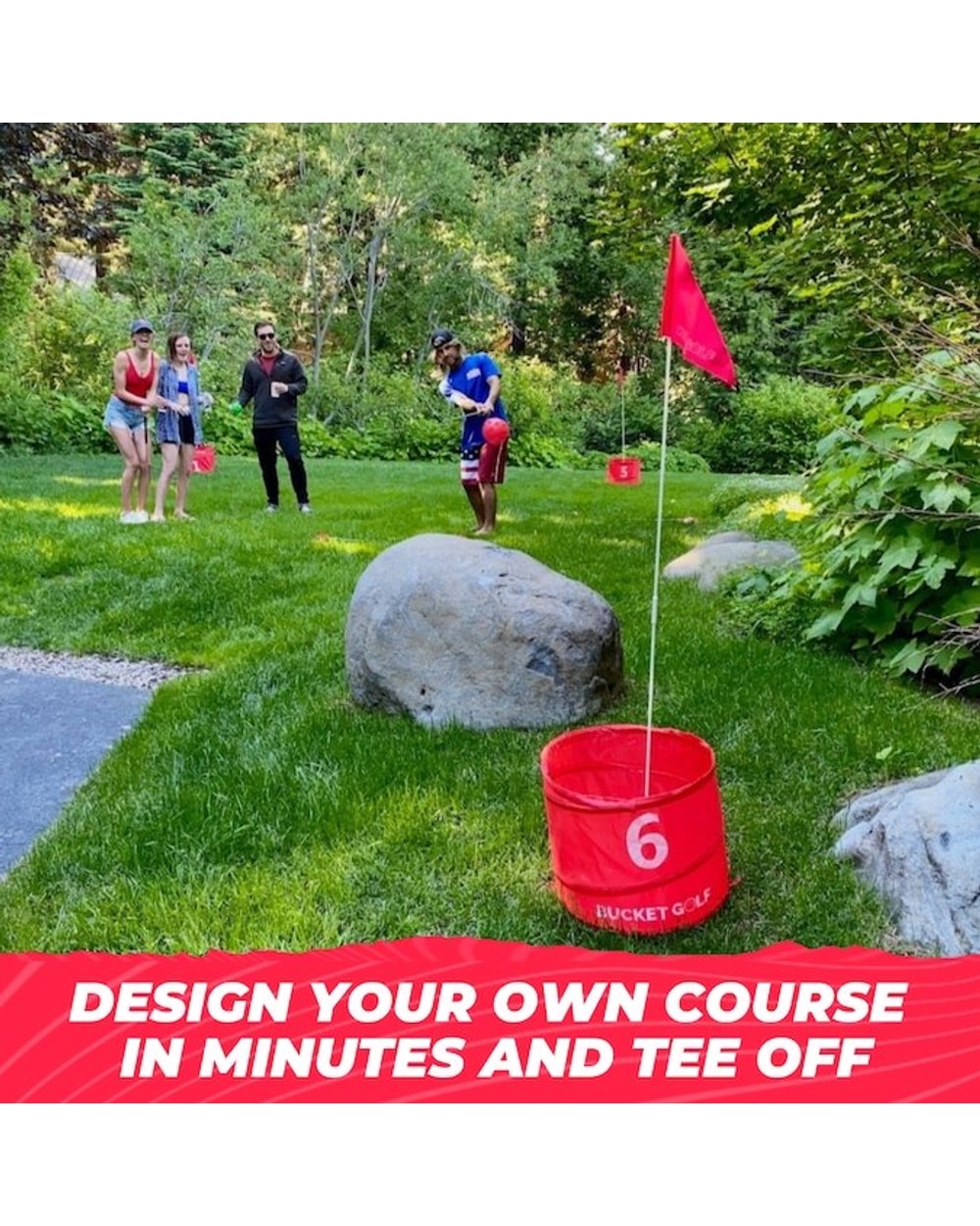 Pro 6 Hole Portable Golf Backyard Game