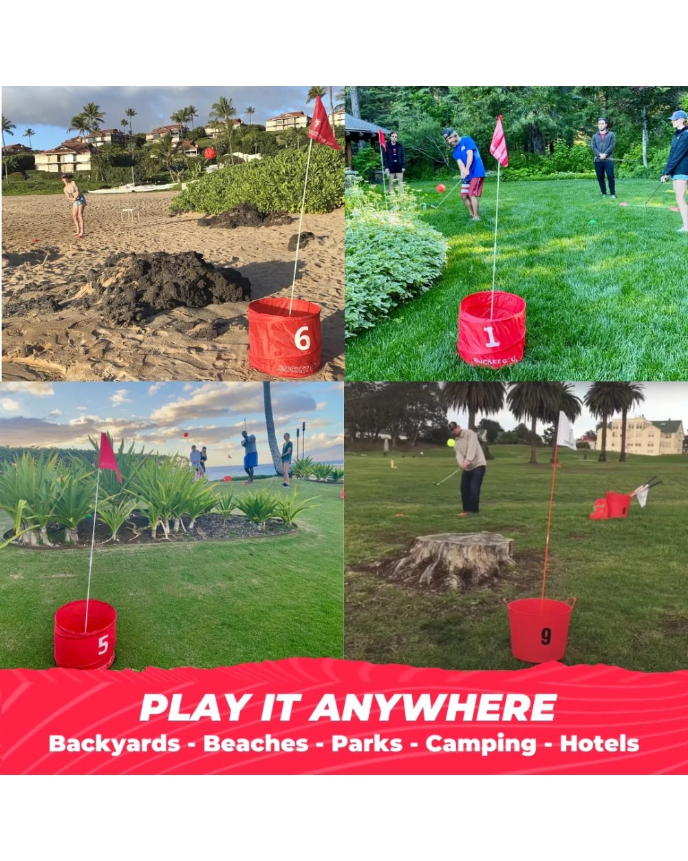 Pro 6 Hole Portable Golf Backyard Game