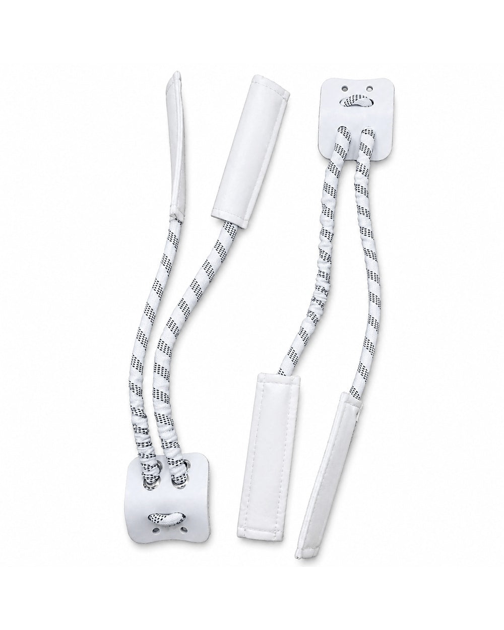 Pro Laces Armor toe strap - White - pair with sleeves and tabs
