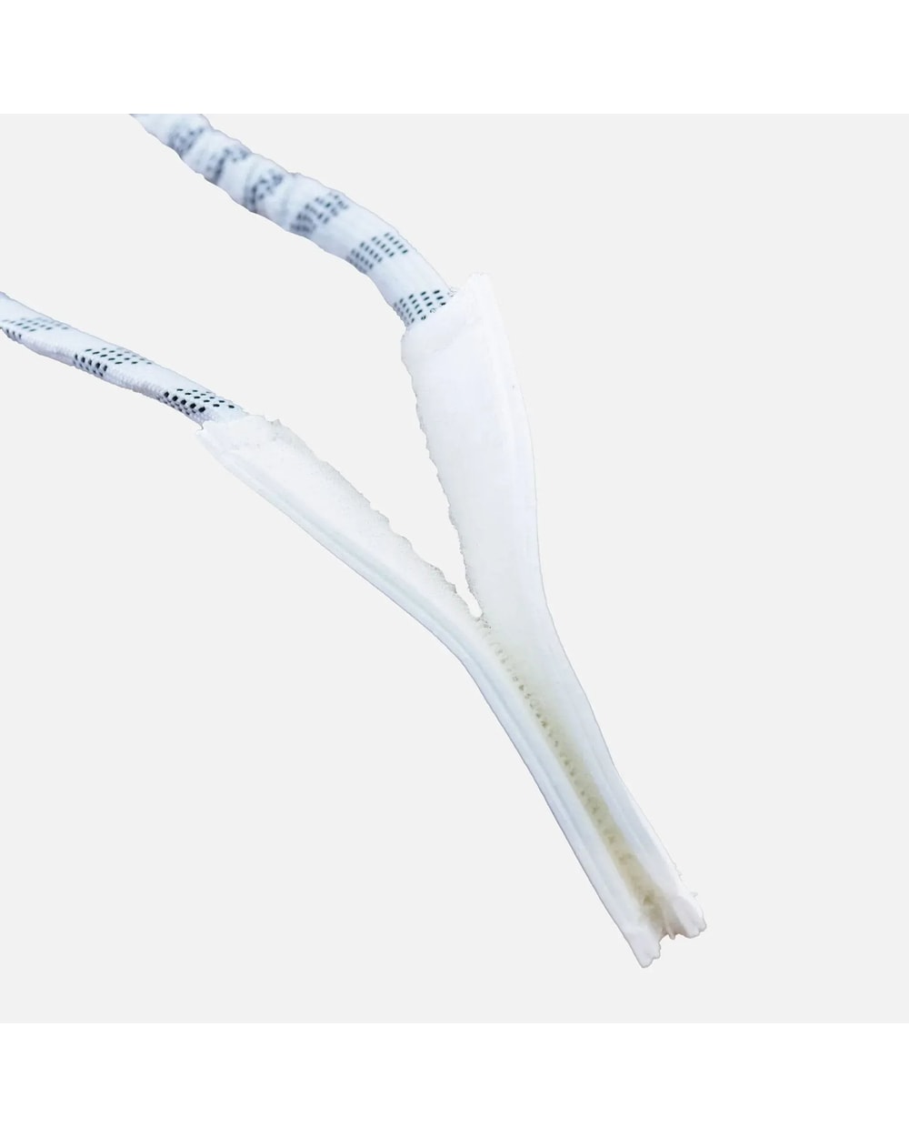 Pro Laces Armor toe strap - White - waxed lace sleeve detail