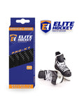 Elite Hockey Pro X7 Wide Non Waxed Black Hockey Laces