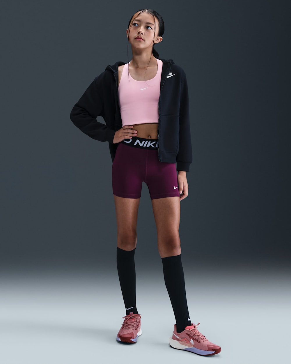 Nike Girl's Youth Pro 3" Shorts