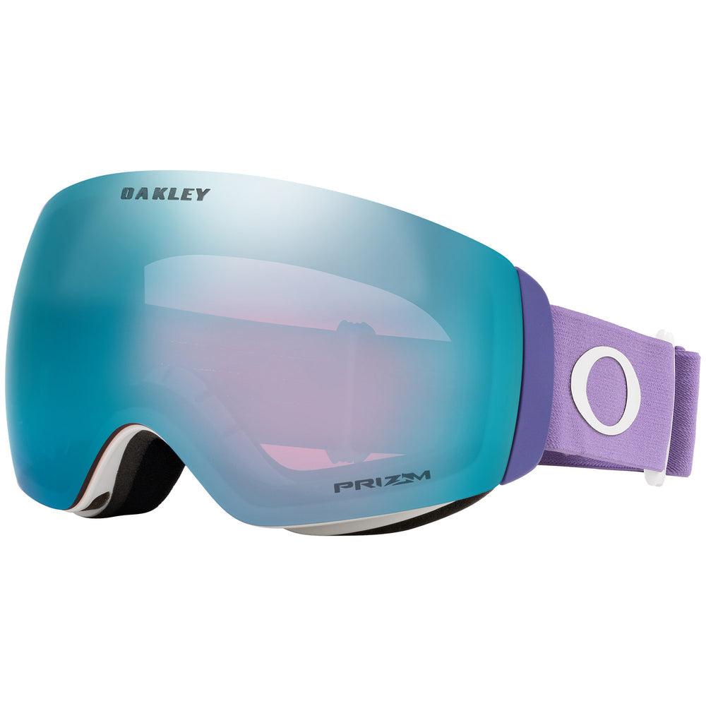 Oakley Flight Deck M Snow Goggles - MATTE LILAC/PRIZM SAPPHIRE IRIDIUM, 3/4 view