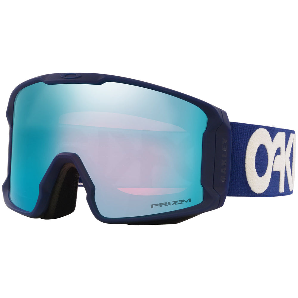 Oakley Line Miner L Snow Goggles - MATTE B1B NAVY/PRIZM SAPPHIRE IRIDIUM, 3/4 view