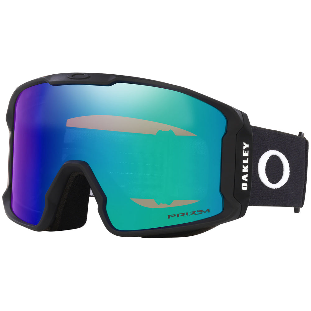 Oakley Line Miner M Snow Goggles - PRIZM ARGON IRIDIUM/MATTE BLACK, 3/4 view