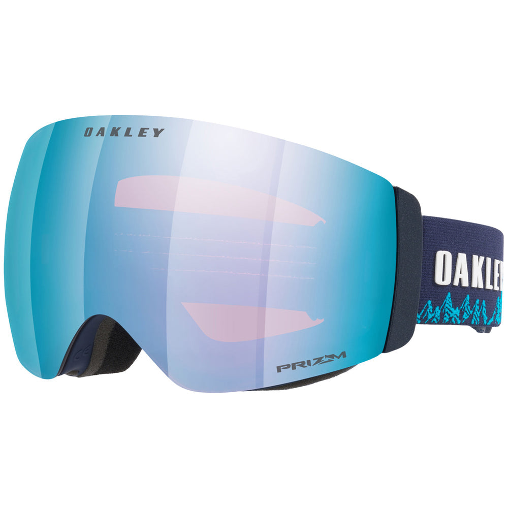 Oakley Flight Deck Pro M Mikaela Shiffrin Signature Series Snow Goggles - PRIZM SAPPHIRE + PRIZM ICED/MIKAELA SHIFFRIN SIGNATURE, 3/4 view