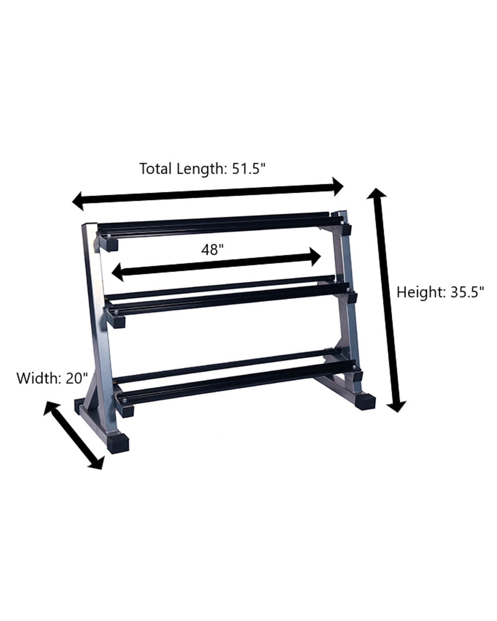 Progression 430 3-Tier Dumbbell Rack