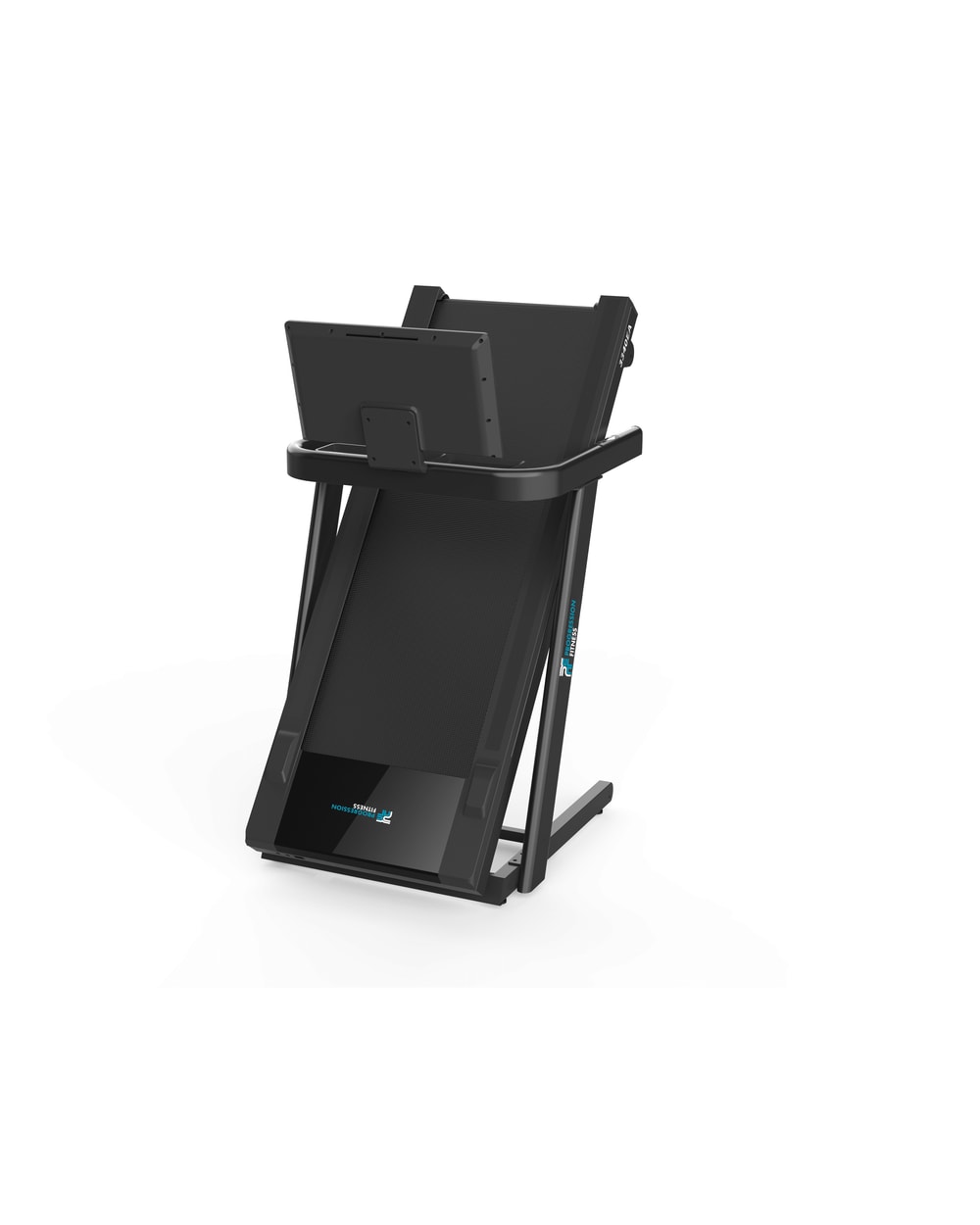 Progression X-Plode T30 Treadmill - folded, rear view