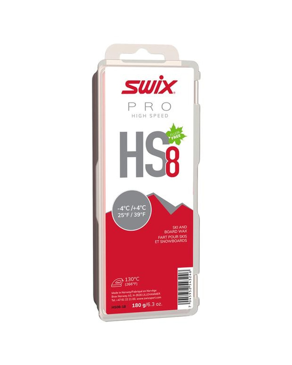 Swix PS8 Red Glide Wax