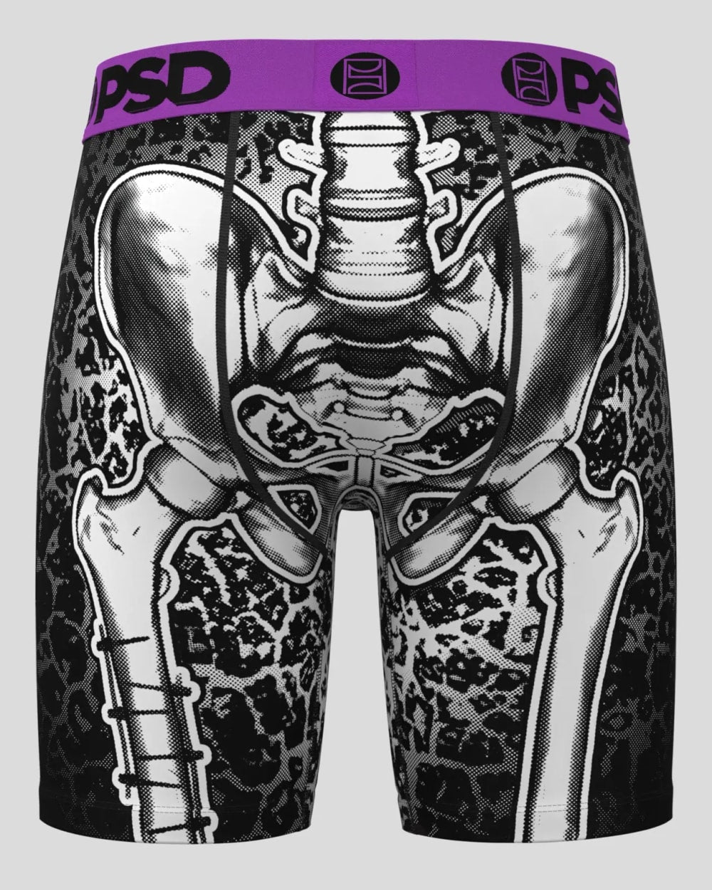 PSD Men's Half Skelly Boxer Briefs - front alternate