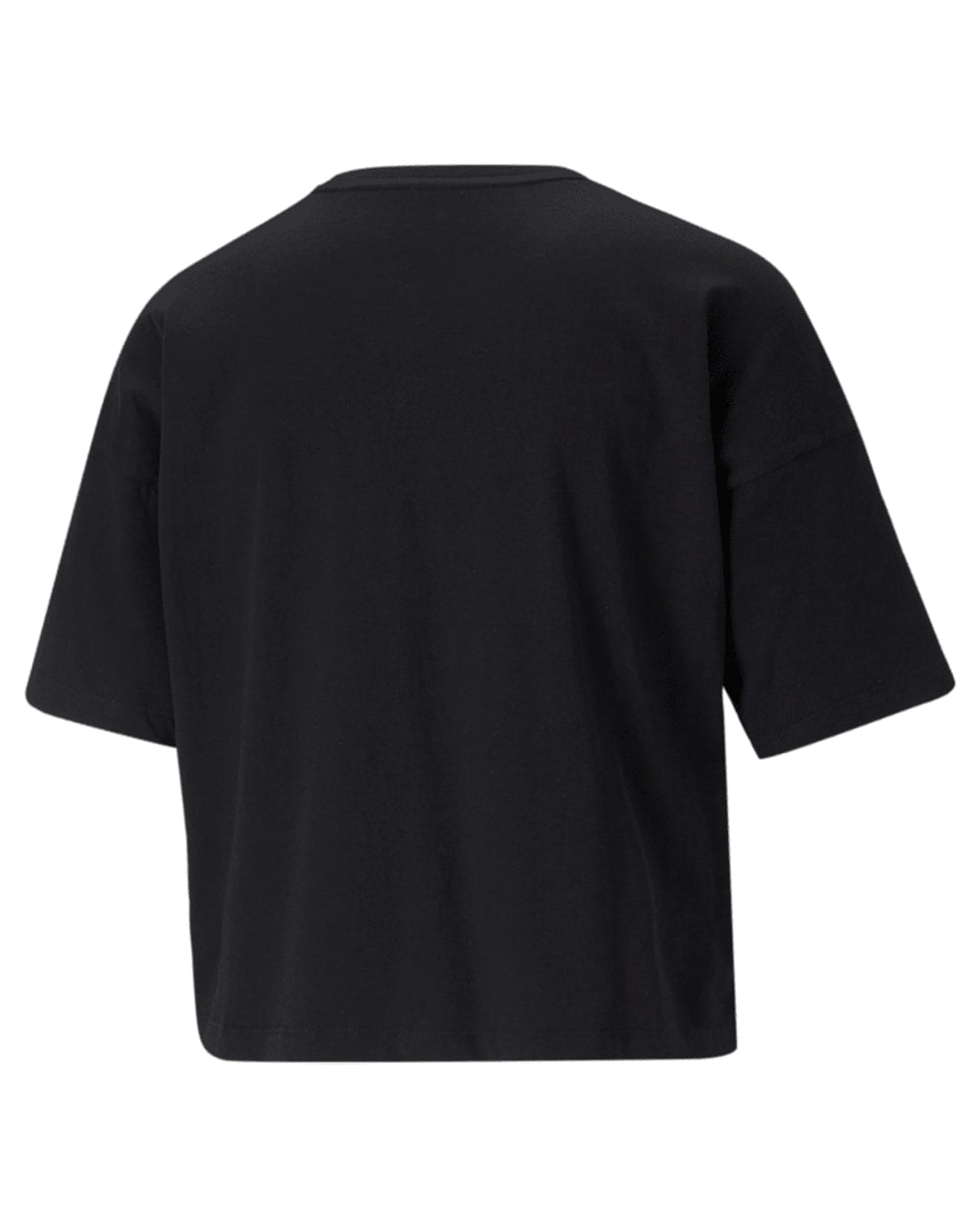 Puma Women's Essentials Cropped Logo Tee - Black - back