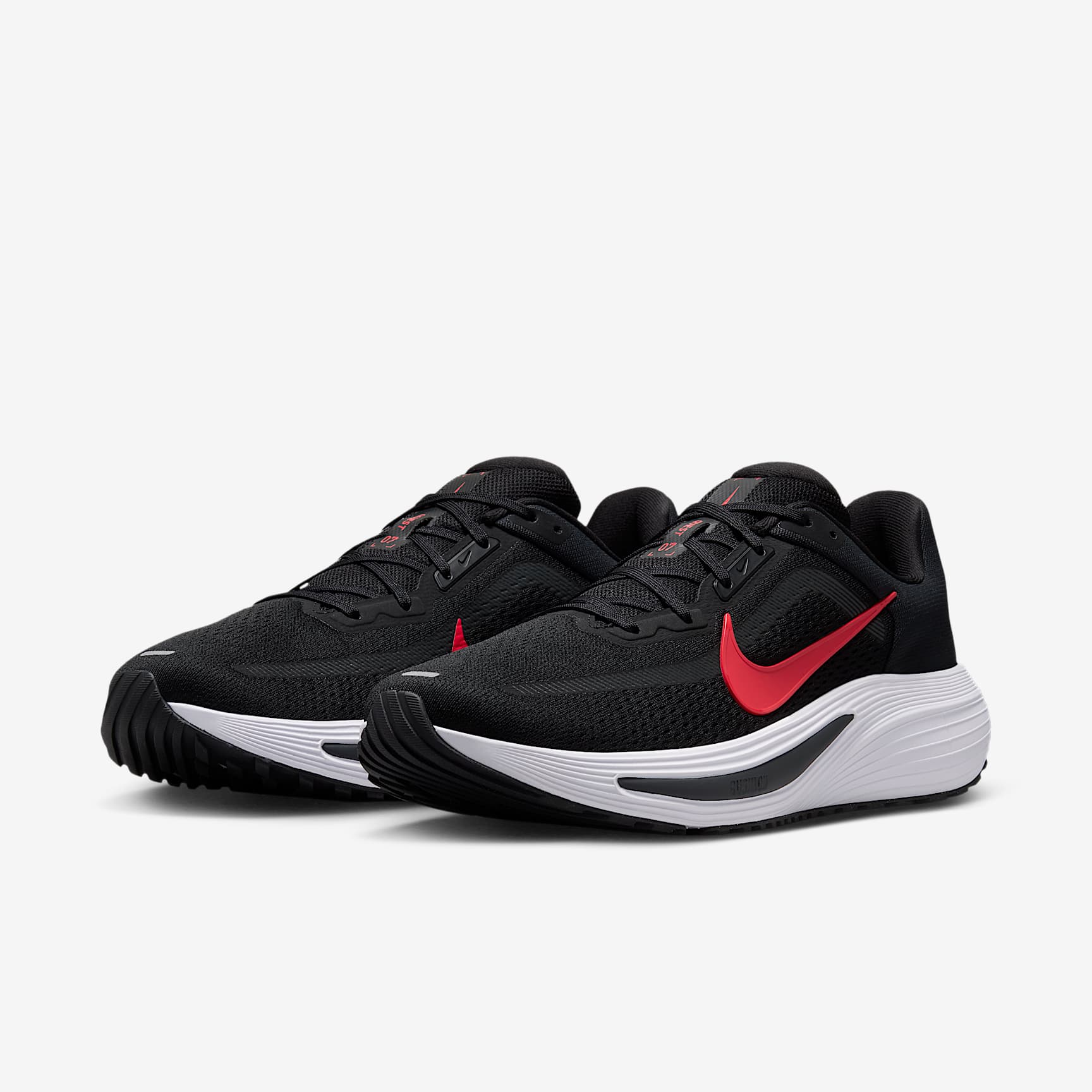 Nike Quest 7 Men's Road-Running Shoes - Black/White/Anthracite/Red Orbit - view 5