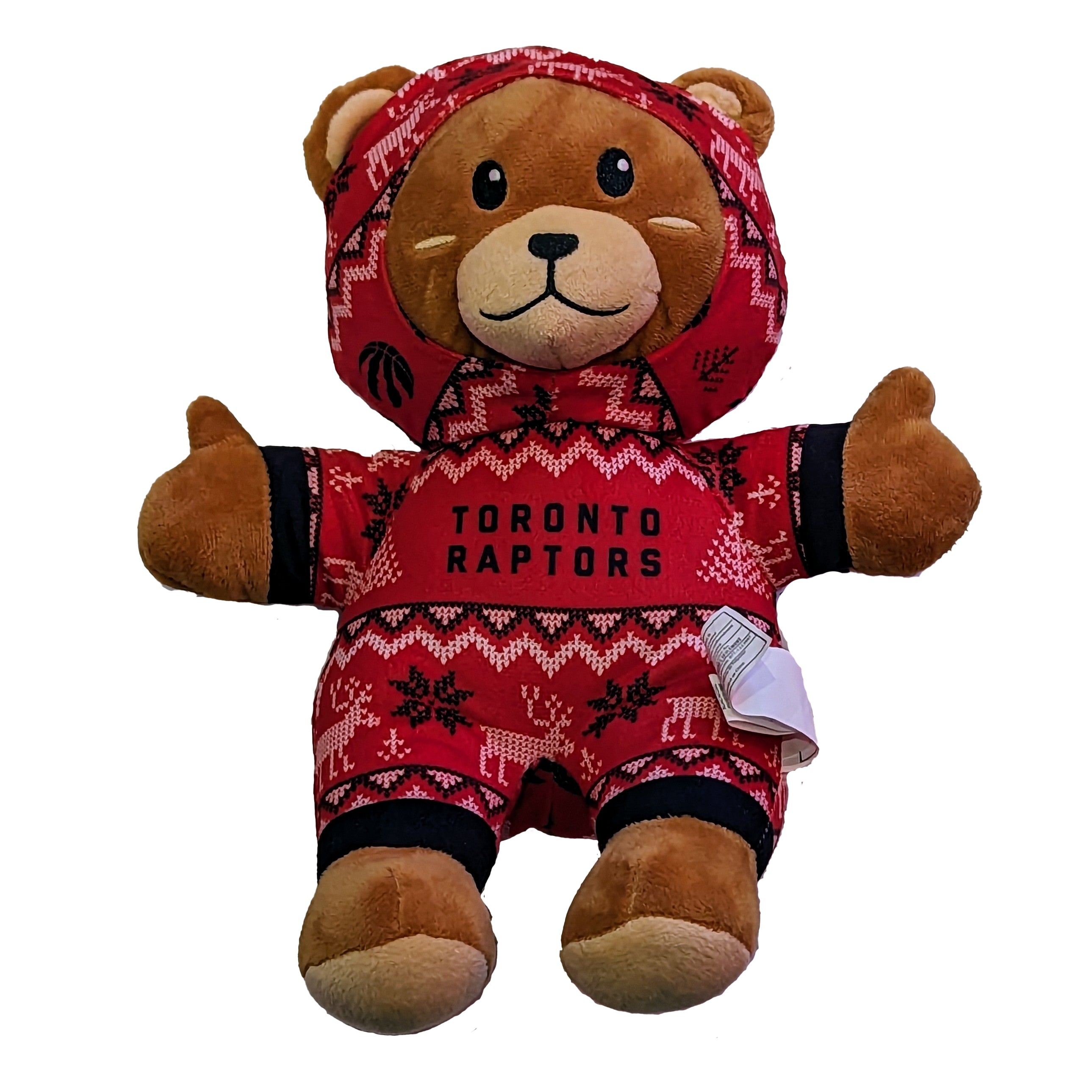 FOCO Toronto Raptors 8 inch Jumpsuit Plush Bear - front