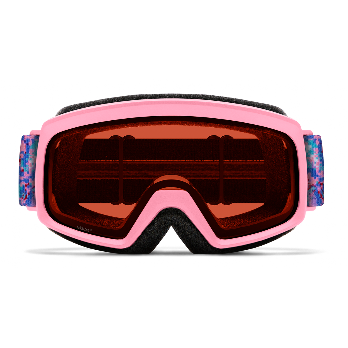 Smith Rascal Goggles - Junior - Bright Pink LoFi Butterfly / RC36, front view