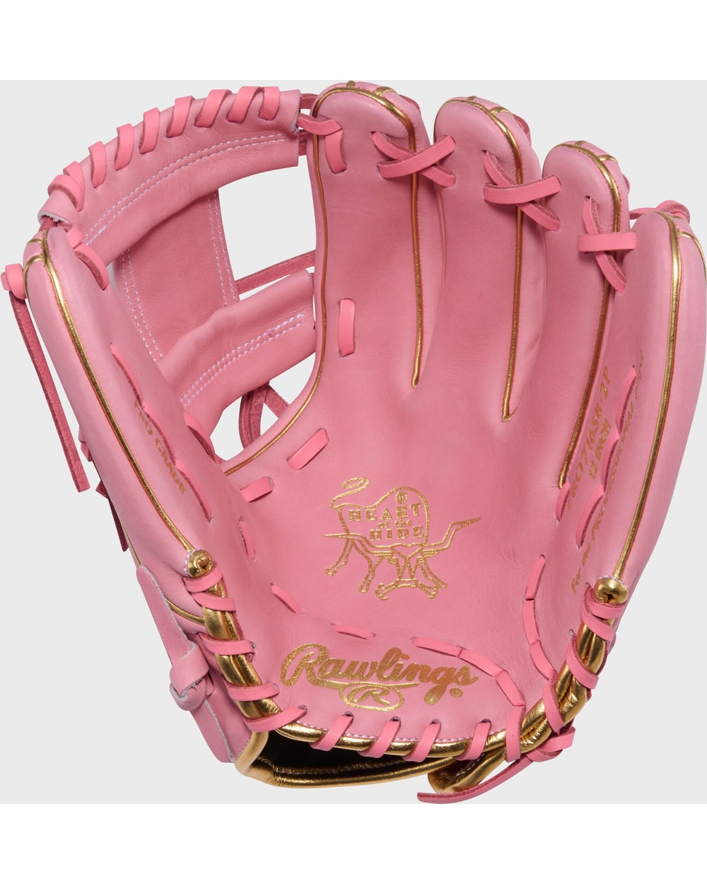 Rawlings Heart of the Hide 12" Fastpitch Softball Glove (2027) – palm view