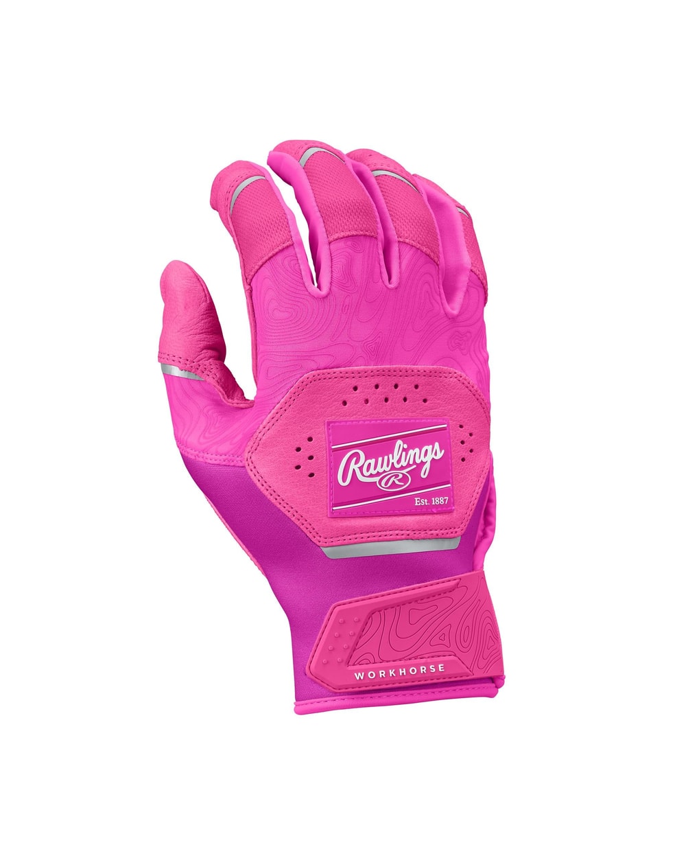 Rawlings Workhorse Youth Batting Gloves Pink - pair