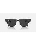 Ray-Ban Mega Clubmaster RB0316S - Polished Grey on Black/Black Polarized