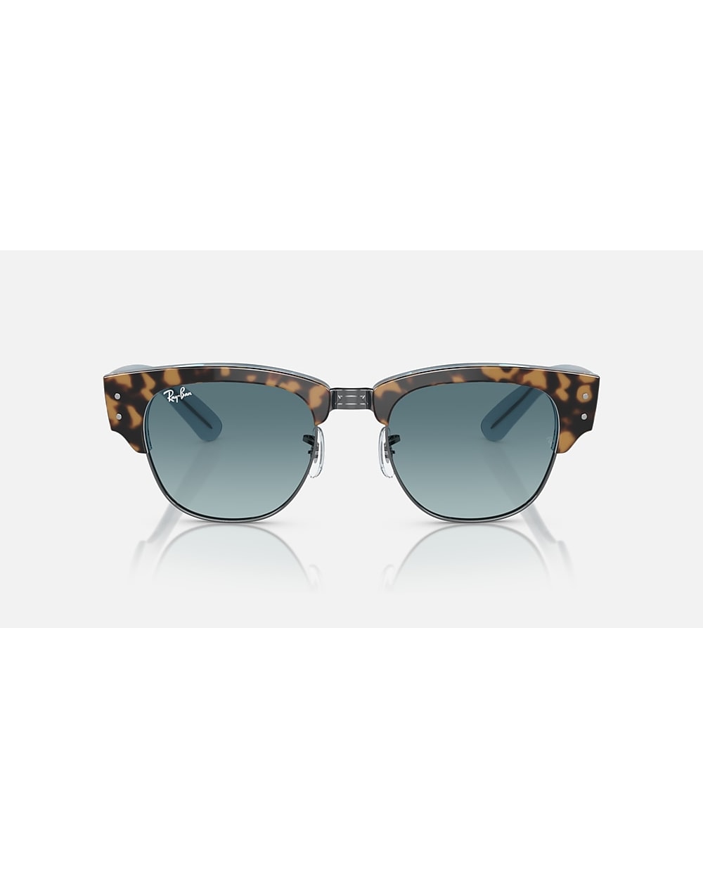 Ray-Ban Mega Clubmaster RB0316S - Polished Havana on Blue on Gunmetal/Blue