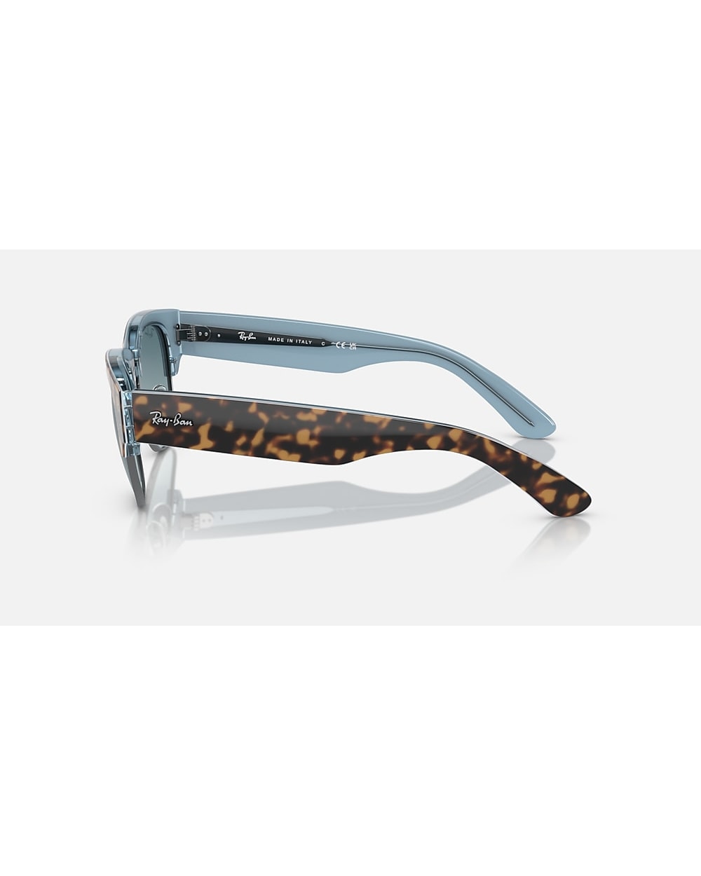 Ray-Ban Mega Clubmaster RB0316S - Polished Havana on Blue on Gunmetal/Blue